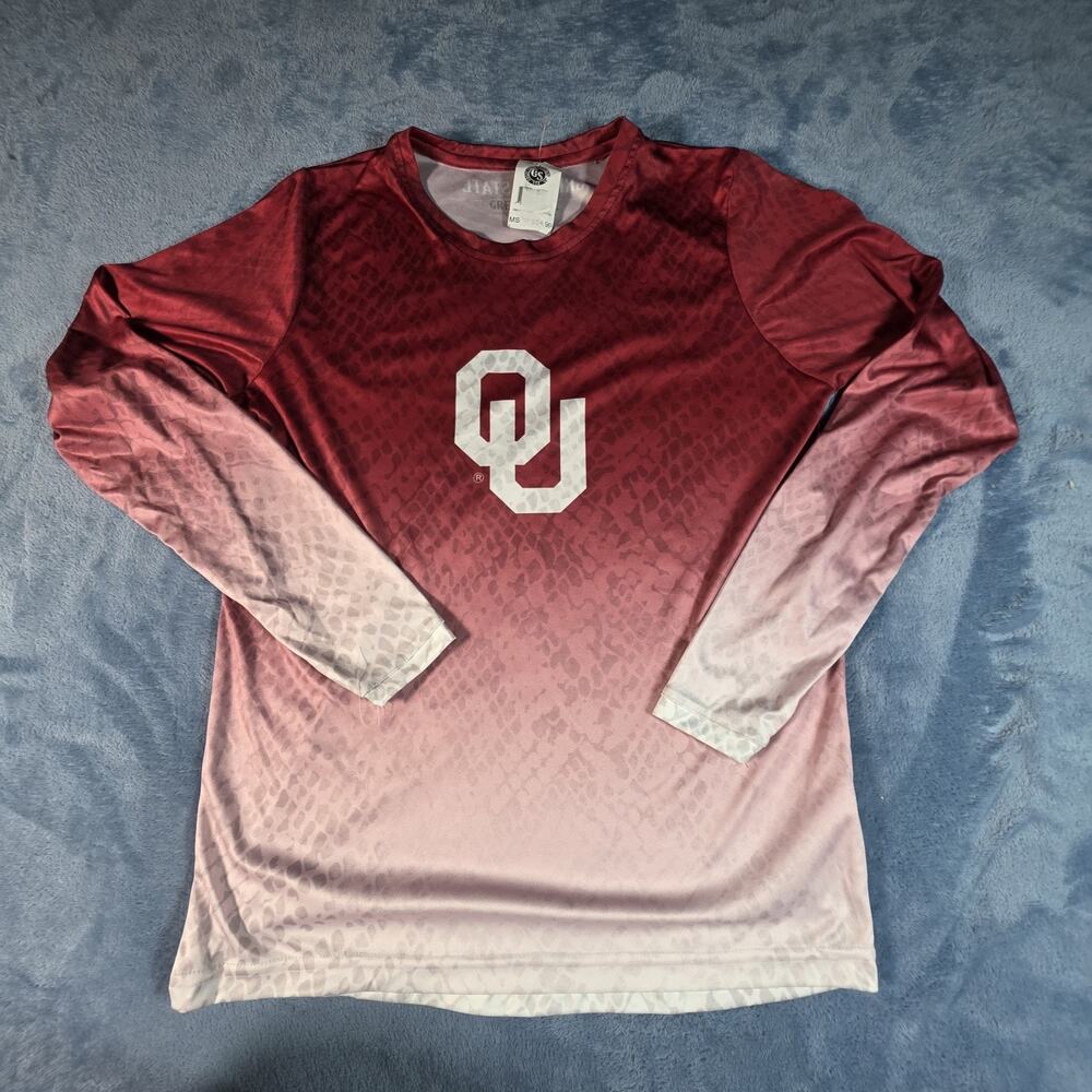Oklahoma Sooners OU Great State Hydro Camo Long Sleeve Shirt Womens S NWT